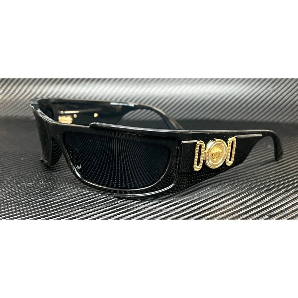 Versace Mens Black 57mm Sunglasses